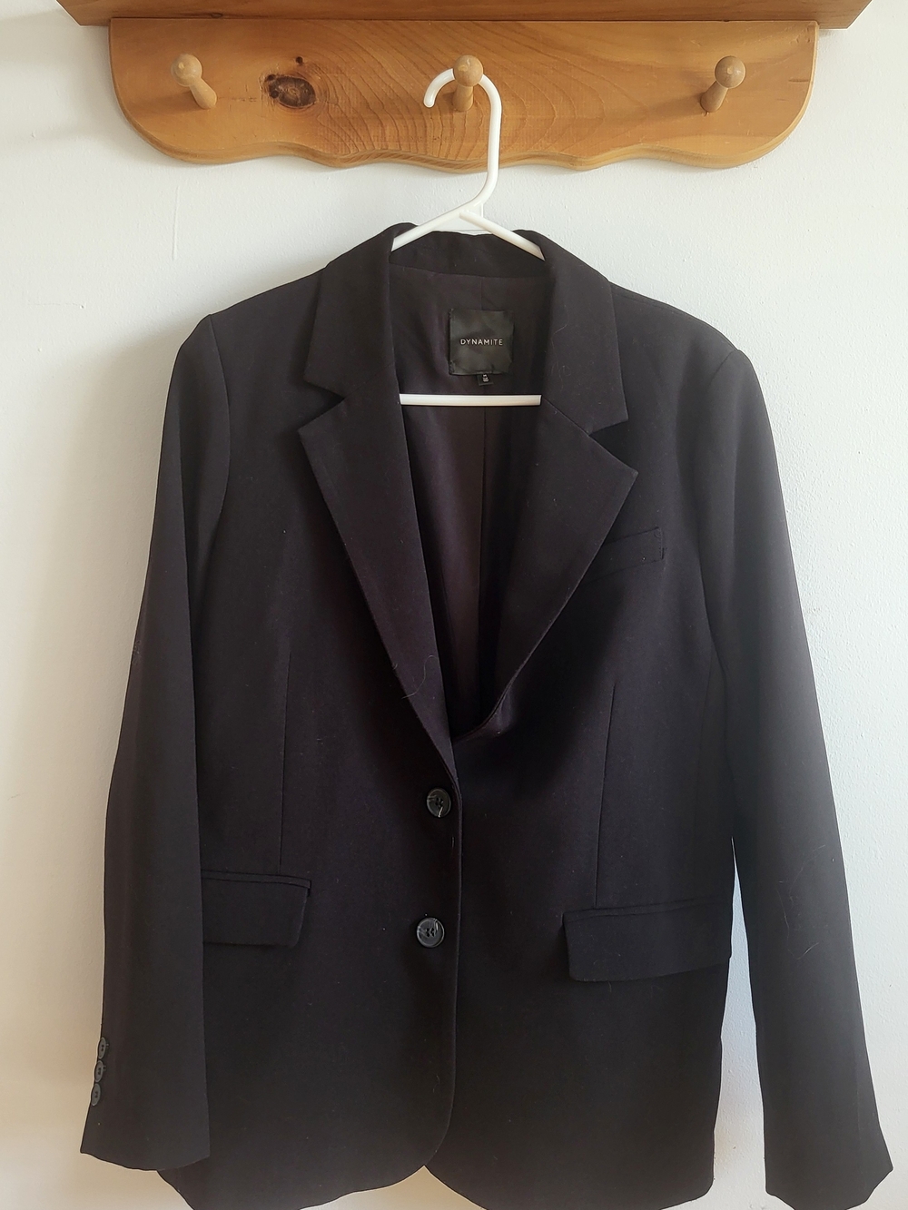 Dynamite Two Button Blazer Black Medium